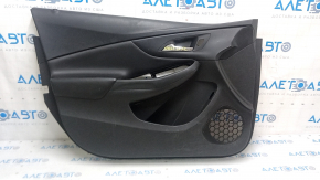 Door trim card front left Chevrolet Volt 16- black, with black insert leather, scratches