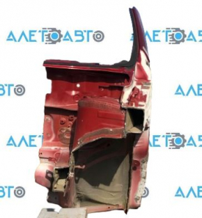 Front left quarter Nissan Rogue 14-20 sawed off side member, red on body, bumps