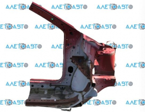 Front left quarter Nissan Rogue 14-20 sawed off side member, red on body, bumps