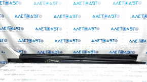Right threshold Chevrolet Volt 16 - black with white, broken fastening, scratches