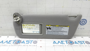 Left visor Lexus RX350 RX450h 16-19 gray, without hook, cracked mount
