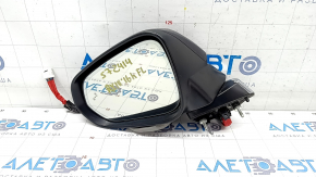 Left side mirror Lexus RX350 RX450h 16-20 15 pins, turn signal, auto-dimming, heated, BSM, blue 8X5, chrome bumper