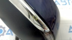 Left side mirror Lexus RX350 RX450h 16-20 15 pins, turn signal, auto-dimming, heated, BSM, blue 8X5, chrome bumper