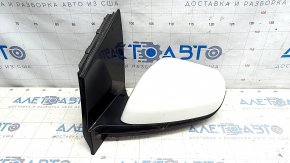 Side mirror left Chevrolet Volt 16- 3 pins, white, scratches, chips