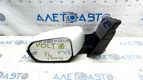 Side mirror left Chevrolet Volt 16- 3 pins, white, scratches, chips