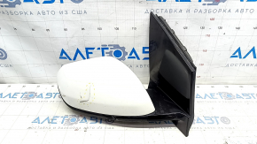 Side mirror right Chevrolet Volt 16- 3 pins, white, crack, scratches