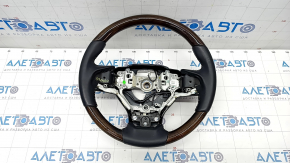 Naked steering wheel Lexus RX350 RX450h 16-22 leather, wood inserts, heated