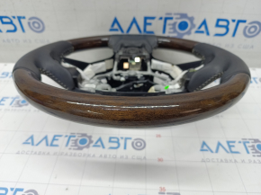 Naked steering wheel Lexus RX350 RX450h 16-22 leather, wood inserts, heated