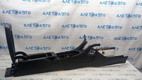 Central console with armrest Chevrolet Volt 16 - black, blue stitching, broken, broken fasteners, scratches, needs cleaning