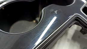 Overlay on the central console wood cup holder Kia Sorento 14-15 rest, broken fastening, scratches