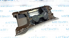 Overlay on the central console wood cup holder Kia Sorento 14-15 rest, broken fastening, scratches