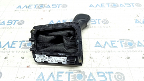 Gear knob VW Tiguan 18 - black leather, chrome is worn, mount is broken