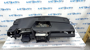 Torpedo front panel with AIRBAG Lexus RX450h 16-19 black, rusty pyropatron