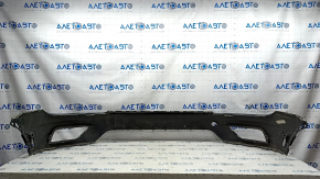 Front bumper bare VW Tiguan 18 - green, paint peeling, pressed