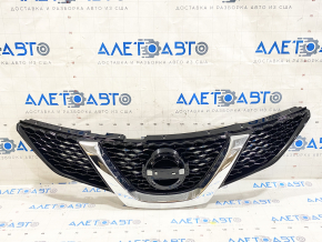 Grille grill Nissan Rogue Sport 17-19 without emblem, without camera