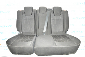 Rear row of seats 2 row Ford Ecosport 18-22 cloth, black, with airbag