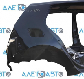 Quarter wing rear right VW Golf 15- 5d, on the body, black L041, bumpers