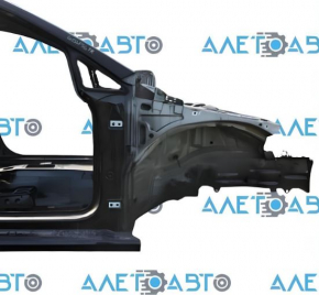 Front right quarter VW Golf 15 - on the body, black L041