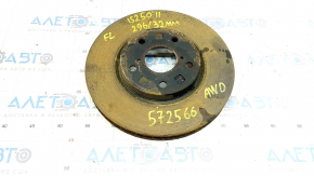 Front left brake disc Lexus IS250 06-13 AWD 296/32mm, rusty