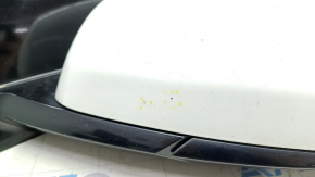 Side mirror left Chevrolet Volt 16- 3 pins, white, scratches, chips