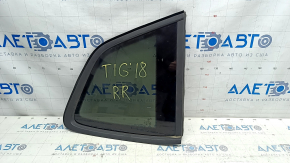 Rear right blind glass window VW Tiguan 18- matt, torn rubber band