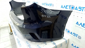 Bare rear bumper Lexus RX350 RX450h 16-19 for parking sensors, blue 8X5, dented, scratches