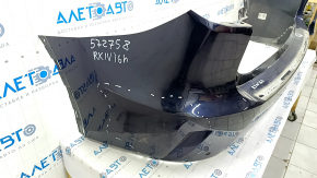 Bare rear bumper Lexus RX350 RX450h 16-19 for parking sensors, blue 8X5, dented, scratches