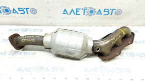 Left exhaust manifold with catalytic converter Lexus IS250 11-13 corrosion