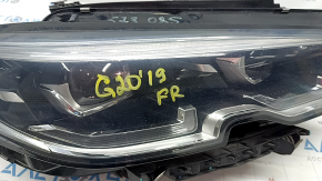 Headlight front right complete BMW 3 G20 19-22 LED adaptive, with mount, sand