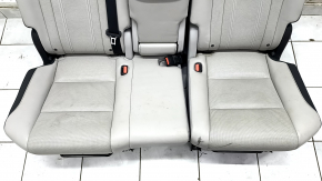 Rear row of seats 2 row Lexus RX350 RX450h 16-19 without AIRBAG, mechanical, gray leather, perforation, scratches, broken cup holder, dry cleaning, rusty guides