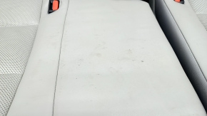 Rear row of seats 2 row Lexus RX350 RX450h 16-19 without AIRBAG, mechanical, gray leather, perforation, scratches, broken cup holder, dry cleaning, rusty guides