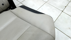 Rear row of seats 2 row Lexus RX350 RX450h 16-19 without AIRBAG, mechanical, gray leather, perforation, scratches, broken cup holder, dry cleaning, rusty guides
