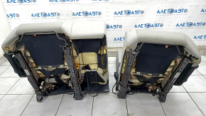 Rear row of seats 2 row Lexus RX350 RX450h 16-19 without AIRBAG, mechanical, gray leather, perforation, scratches, broken cup holder, dry cleaning, rusty guides