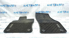 Set of floor mats for 7 seats VW Tiguan 18- rubber, black