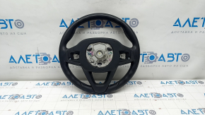 Naked steering wheel BMW 3 G20 19 - black leather, under petals, Sport, scratches, non-factory holes