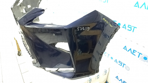 Bare front bumper Lexus RX350 RX450h 16-19 for parking sensors and headlight washers, blue 8X5, scratches, crack in mount