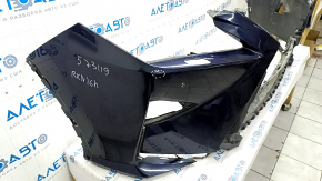Bare front bumper Lexus RX350 RX450h 16-19 for parking sensors and headlight washers, blue 8X5, scratches, crack in mount