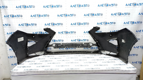 Bare front bumper Lexus RX350 RX450h 16-19 for parking sensors and headlight washers, blue 8X5, scratches, crack in mount