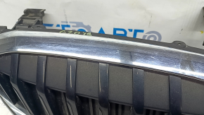 Radiator grill assembly BMW 3 G20 19-22 with blinds, chrome, without chamber, sand, break, break crepe