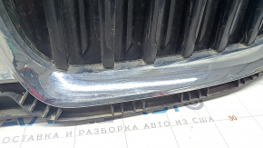 Radiator grill assembly BMW 3 G20 19-22 with blinds, chrome, without chamber, sand, break, break crepe