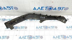 Front bumper lip left Lexus RX350 RX450h 16-19 structure, scratches, crack in fastening