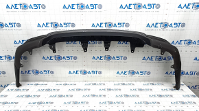 Rear bumper center lip Lexus RX450h 16-19 without chrome molding, scratches, crack in fastening