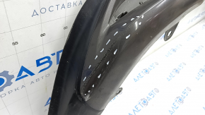 Rear bumper center lip Lexus RX450h 16-19 without chrome molding, scratches, crack in fastening