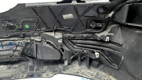 Front bumper complete BMW 3 G20 19-22 with parking sensors and wiring, black, cracks, scratches