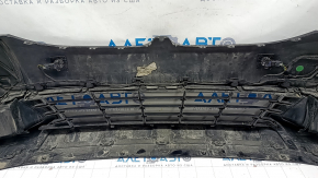 Front bumper complete BMW 3 G20 19-22 with parking sensors and wiring, black, cracks, scratches
