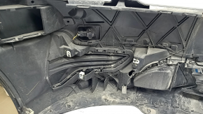 Front bumper complete BMW 3 G20 19-22 with parking sensors and wiring, black, cracks, scratches