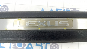 Door sill inner front left Lexus RX350 RX450h 16-22 black with chrome, scratches, corrosion