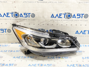 Headlight front right bare Honda Accord 16-17 halogen under DRL