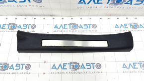 Door sill trim inner rear right Lexus RX350 RX450h 16-22 black with chrome, scratches, corrosion