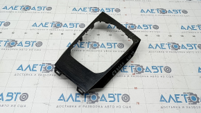 BMW 3 G20 19 center console trim - gray wood, cracks, broken fasteners
